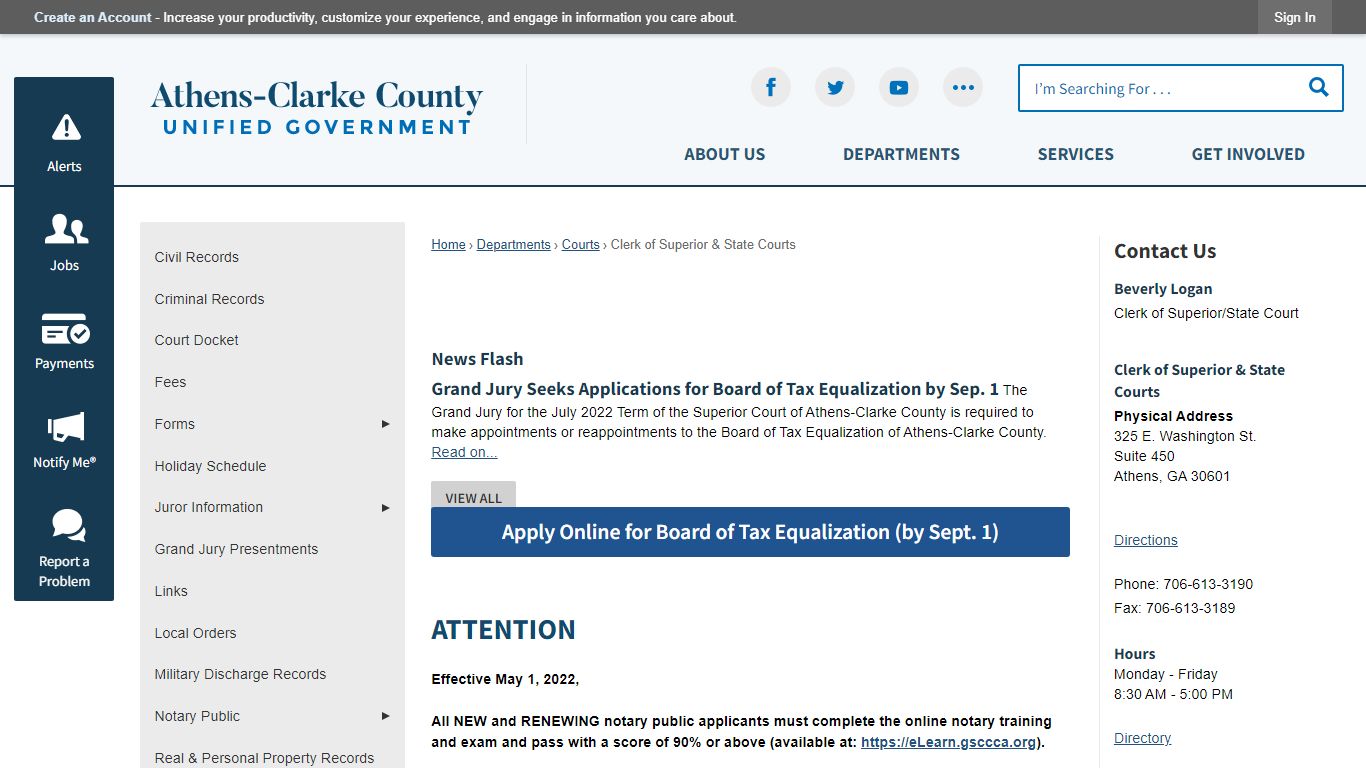 Clerk of Superior & State Courts | Athens-Clarke County ...